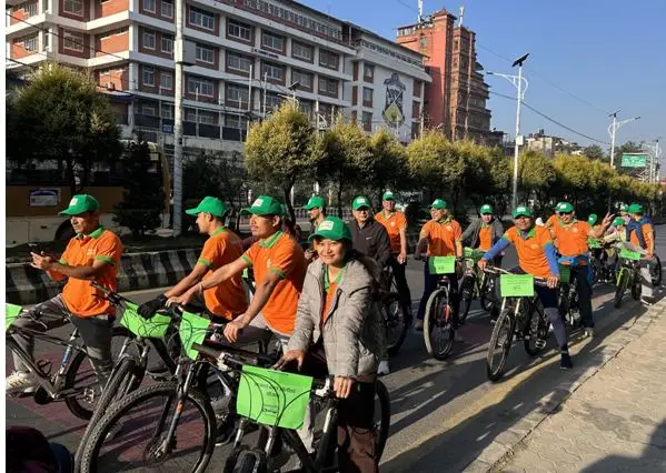 समृद्धि फाइनान्सको काठमाडौंमा साइकल र्याली